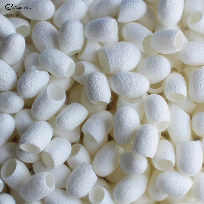 100 Pcs Silkworm Balls Purifying Whitening Exfoliating Facial Scrub Balls Blackhead Remover Natural Silk Cocoons