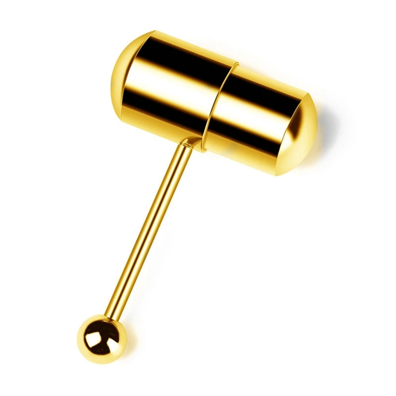 Stainless Steel Vibrating Tongue Ring Tongue Piercing Ring Vibrating Tongue  Nail