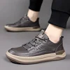 New 2024 Genuine Leather Men Shoes Luxury Sneakers Male Soft Platform Shoes Autumn Winter Man Sport Shoe Footwear Mocassin Homme 3
