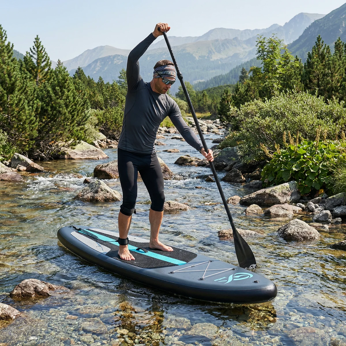 InnoExpo Stand Up Paddle Board Aufblasbares Surfbrett Surf SUP Board Rutschfestes Wassersport-Paddleboard mit Zubehör – Detail 17