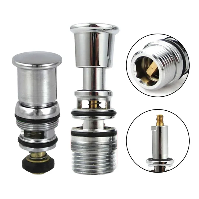 Shower Switch Valve Spring-Loaded Pull-up Water Diverter Surface-Mounted Exposed Triple Bathtub Faucet Water Core 1