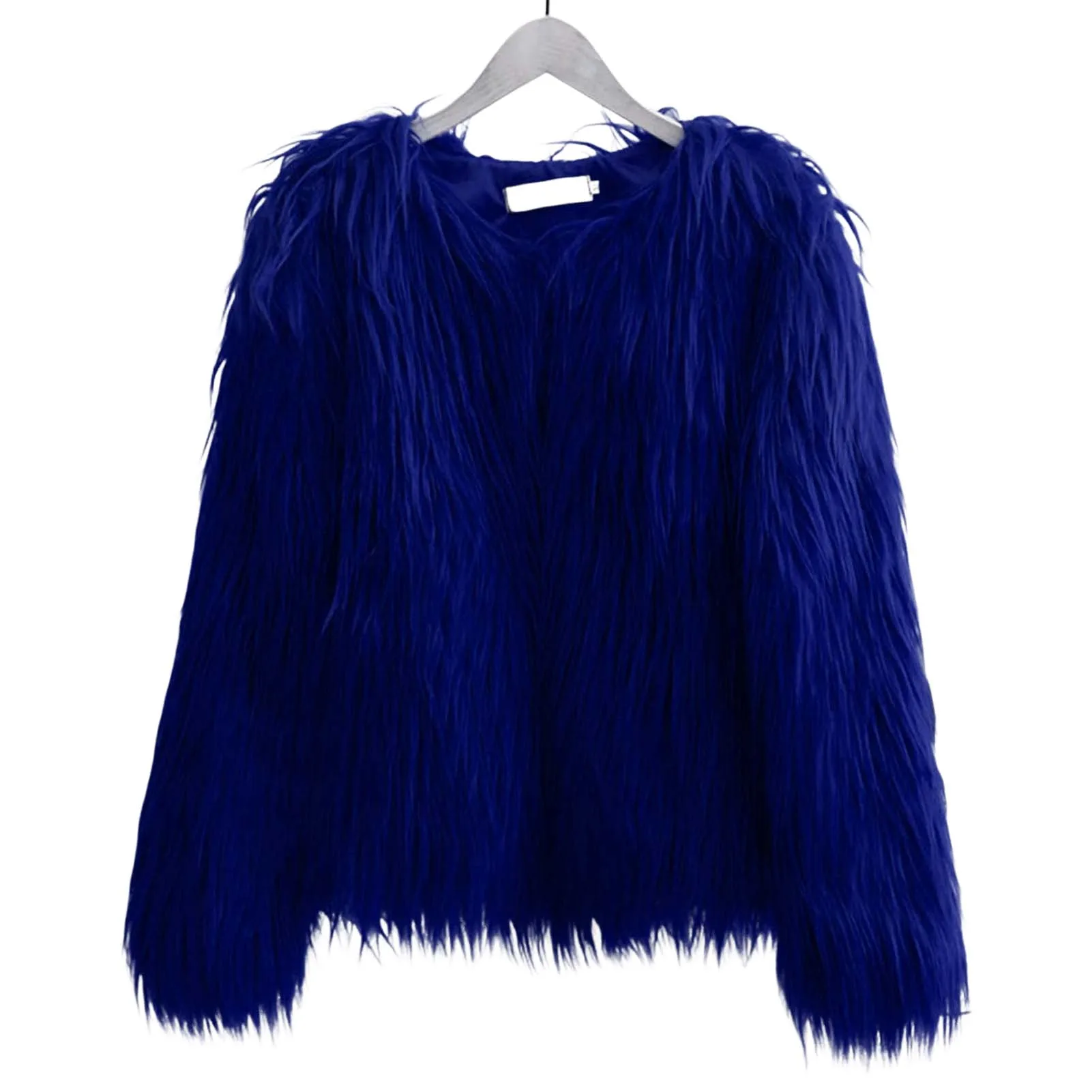 

Women's Fashion Faux Fur Coat Luxurious Shaggy Warm Jacket Winter Cardigan for Daily Dating Outgoing