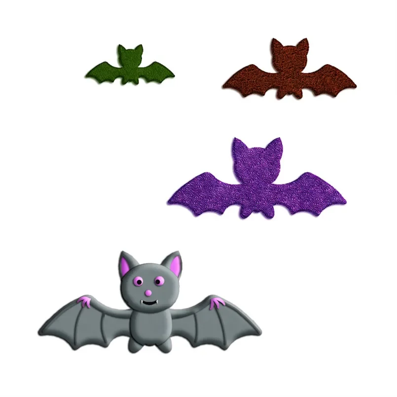 Cartoon Animal Little Bats Plastic Biscuit Mould Irregular Shape Cake Cookie Decorating Fondant Cutters Tools