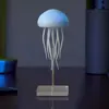 RGB Gradient Jellyfish Atmosphere Bedside Lamp Rechargeable Desk Lamp with Dancing Legs and Touch Sensor Voice Control 6
