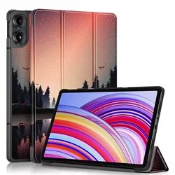 Premium Tri-Folding Stand Smart Leather Case for 12.1-inch Tablets - 2024 Edition (HH)