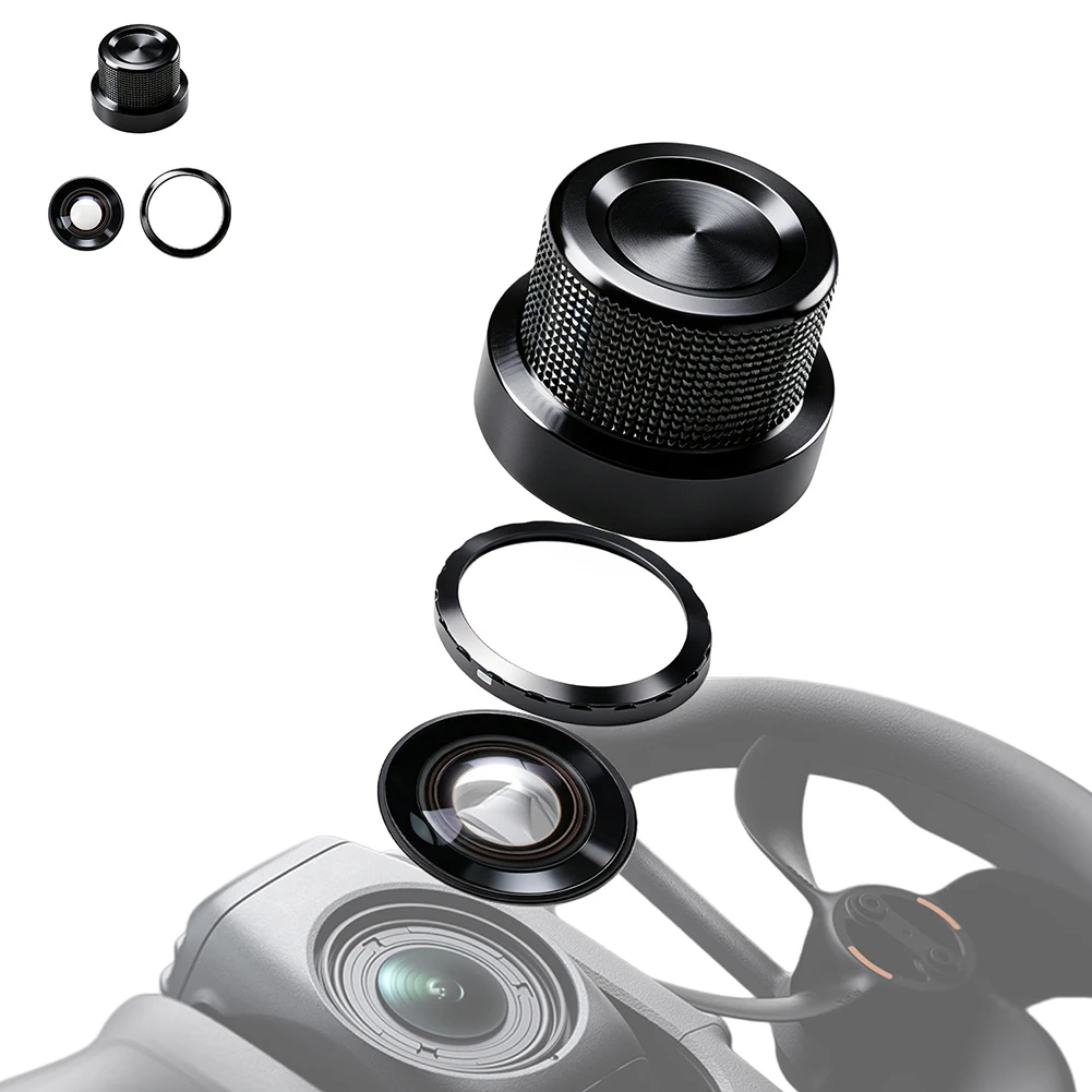 Objectif de rechange DJI Avata360 monté sur un drone, verre HD panoramique visible.