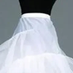 Hot Sell Vintage Spandex Waist A Line Underskirt Petticoat Three Layer Long Train Wedding Party Evening Prom Dress Slip