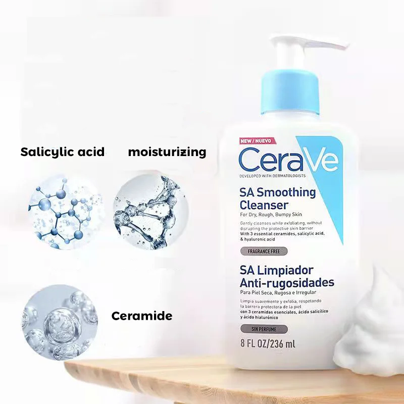 CeraVeSalicylicAcidSmoothingCleanserBlackheadRemovalOilControl