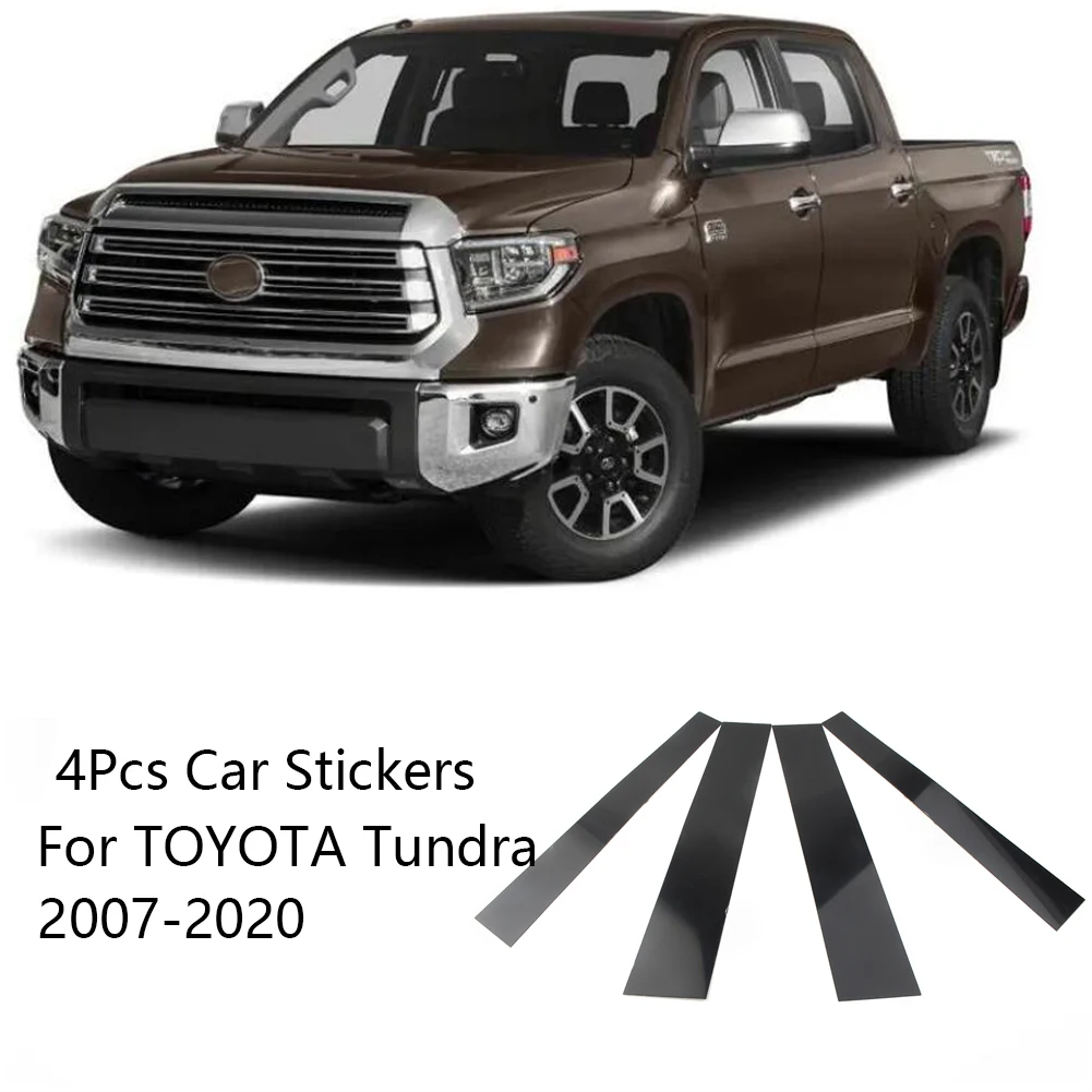 

4Pcs Car Stickers For TOYOTA Tundra 2007-2020 Pillar Posts Door Trim Covers Car-Styling Accessories