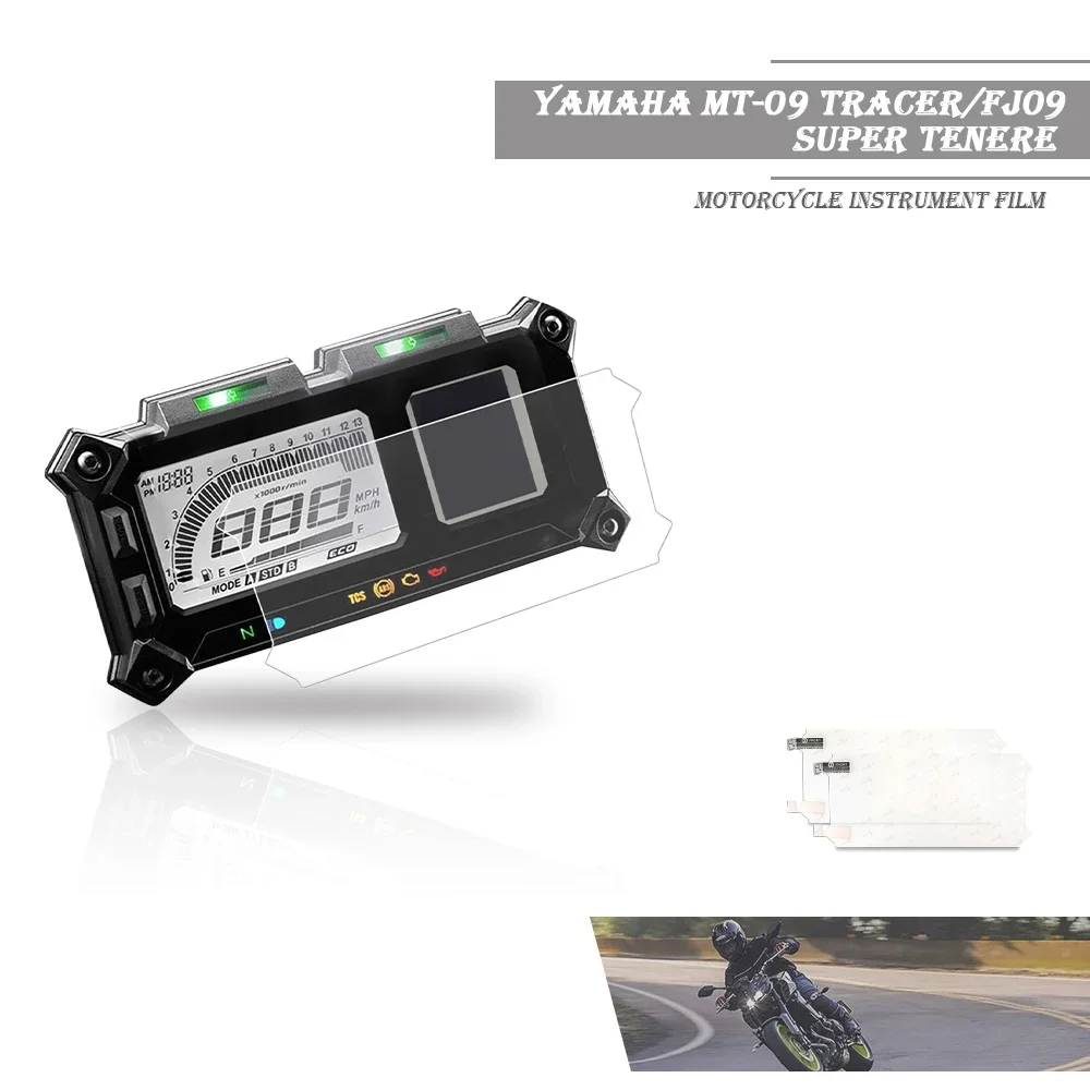 Motorcycle Speedometer Instrument TPU Film Dashboard Screen Protector 2 Set Fit for Yamaha MT-09 TRACER FJ09 SUPER TENERE Motorcycle Screen Protector