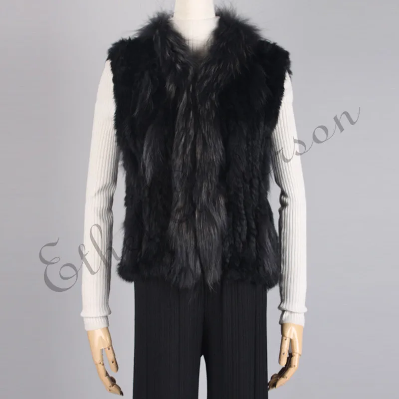 Gilet En Fourrure De Lapin Theory Ethel B - Taille M, Marron - Occasion En Bon état (quelques Signes D'usure Sur Les Côtés)