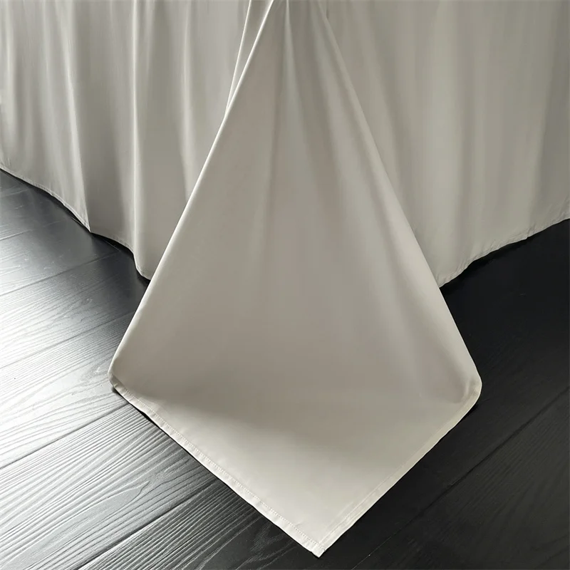 Svetanya Lyocell Cotton Bed Linens Jacquard Bedding Set Sheet Pillowcase Quilt Cover Ru Queen King Size 3
