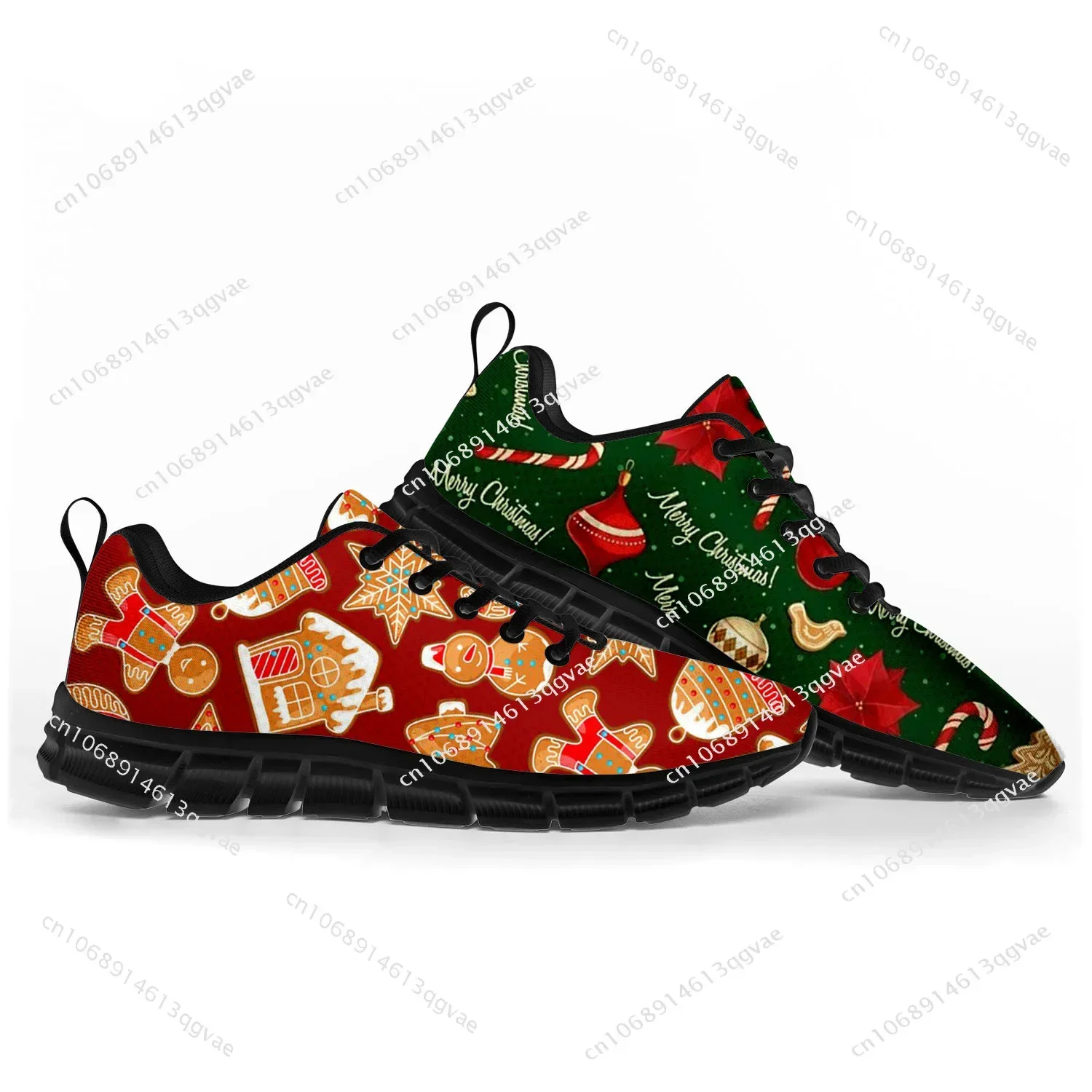 New Christmas Sports Shoes Mens Womens Teenager Kids Children Customized Sneakers Casual Tailor-Made Shoe High Quality Couple