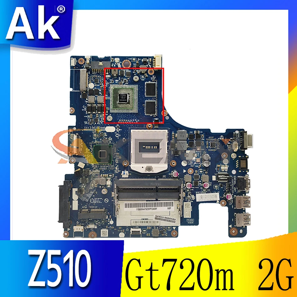 Материнская плата для ноутбука Lenovo Z510 AILZA Gt720m 2G HM87 DDR3 PGA947 100% ТЕСТ ОК |