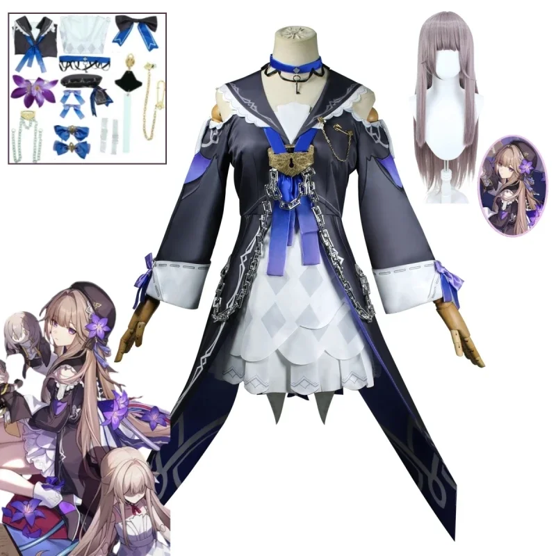 

Anime Game Honey Star Rail Herta Cosplay Costume Anime Game Dress Lolita Halloween Uniform Carnival Party Dress