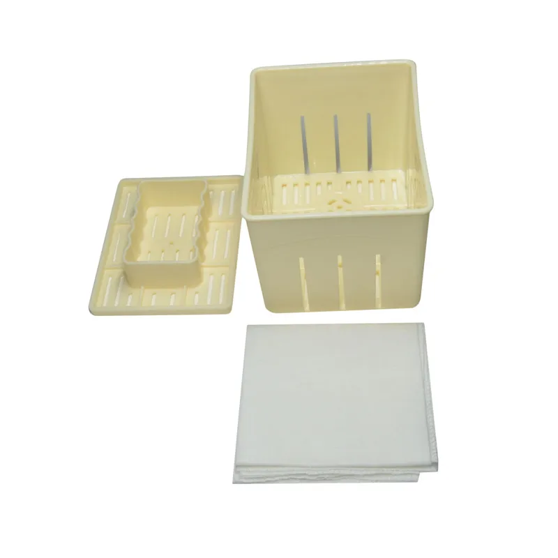 Homemade Tofu Mold Soybean Curd Tofu Making Mold With Cheese Cloth DIY Plastic Press Moulds Kitchen Cooking Tool Set tofu mold