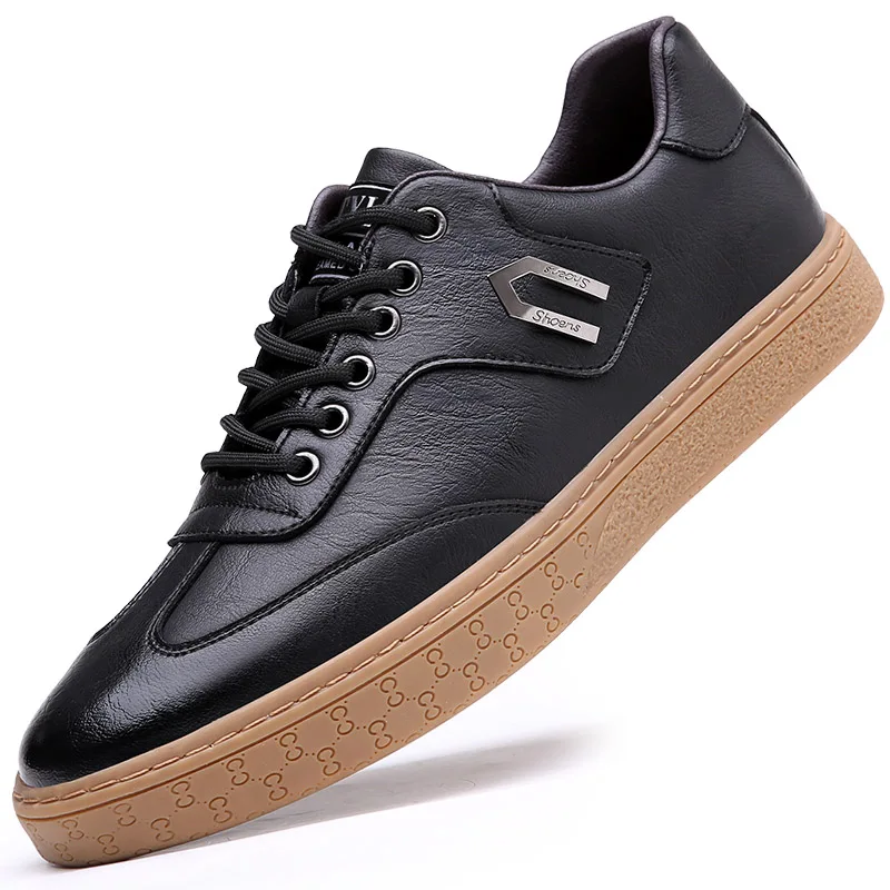 

Spring Autumn New Men Shoes Fashion Casual Skateboard Shoes Men Leather Walking Work Oxfords Business Hip Hop Mens Sneakers
