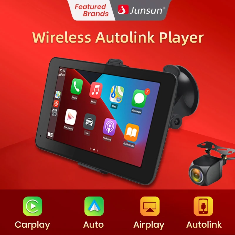 Junsun7InchCarCarPlayTabletWirelessAndroidAutoPadAirPlay