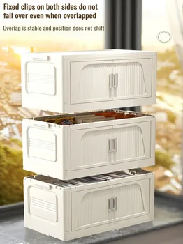 خزانة تخزين متعددة الوظائف قابلة للطي، خزانة أطفال ذات سعة كبيرة، خزانة أشتات لغرفة المعيشة - Image 6