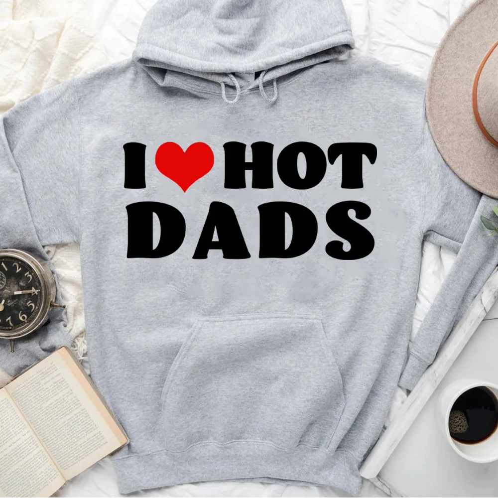 I Love Hot Dads Hoodies I Heart Hot Dads Sweatshirt Pullover Hoodie -  AliExpress