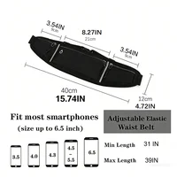 Sac de ceinture de sport professionnel pour hommes et femmes, étui pour téléphone portable, poudres cachées, sacs de sport de gym, pack de course 2