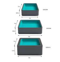 Piscine gonflable personnalisée 2*2*0.8m, PVC épaissi, directement de l'usine, pour enfants et adultes 3