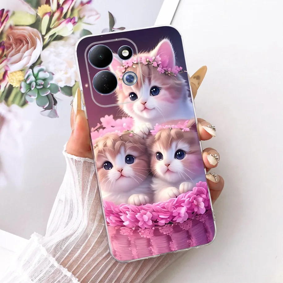Cute Cartoon Animal Soft Silicone Clear Phone Case Cover