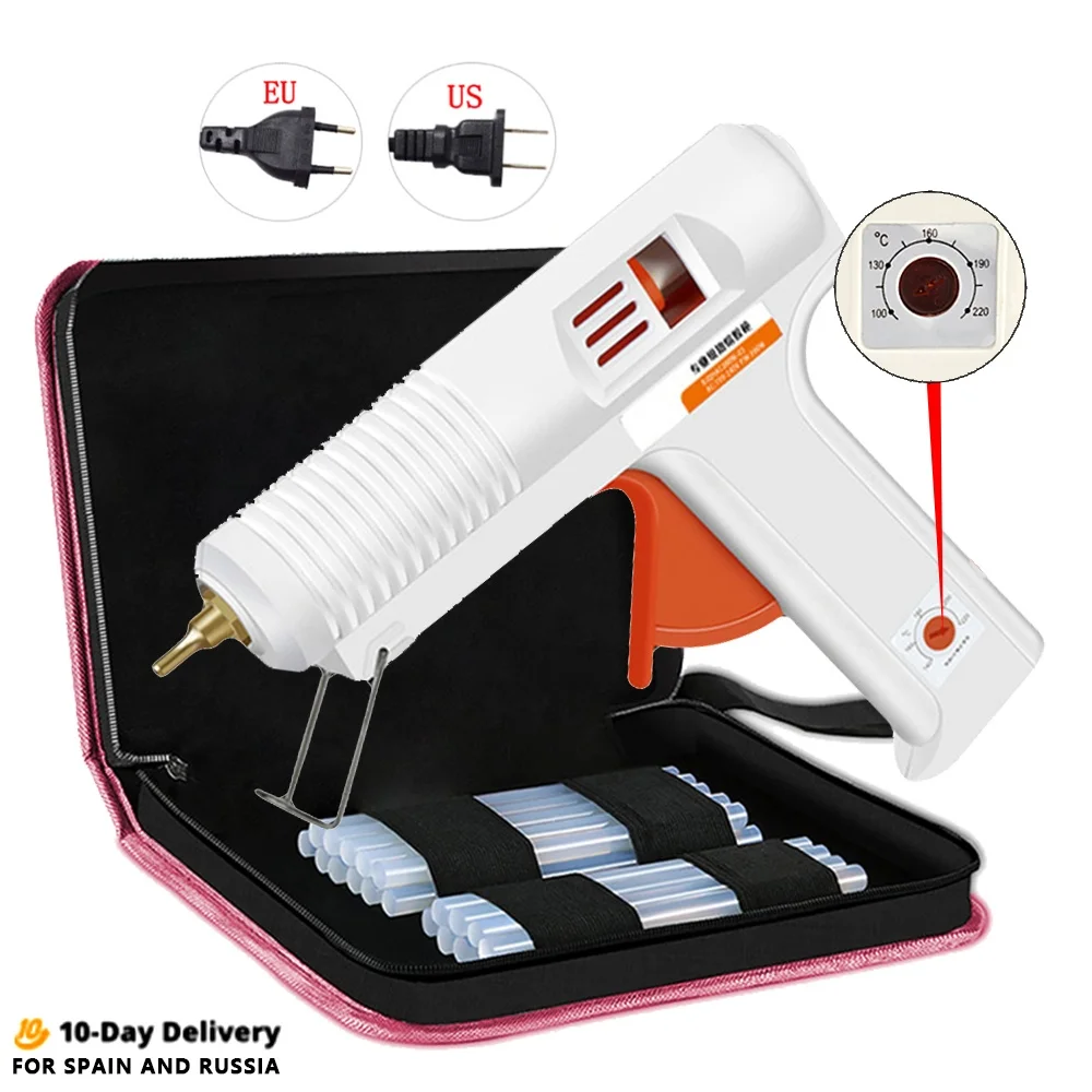 40-150W Temperature Control Hot Melt Glue Gun Industrial Manufacture Use Glue Sticks for Home DIY Pure Copper Nozzle hot melt glue gun hot glue gun