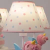Children's Room Wall Lamps Pink Blue Pegasus Unicorn Lamp Creative Warm Baby Room Princess Room Girl Bedroom Bedside Wall Lights 6