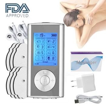 8 Modes Electric EMS Relax Muscle Stimulator Tens Machine Physiotherapy Slimming Electronic Pulse Body Massage Electrostimulator