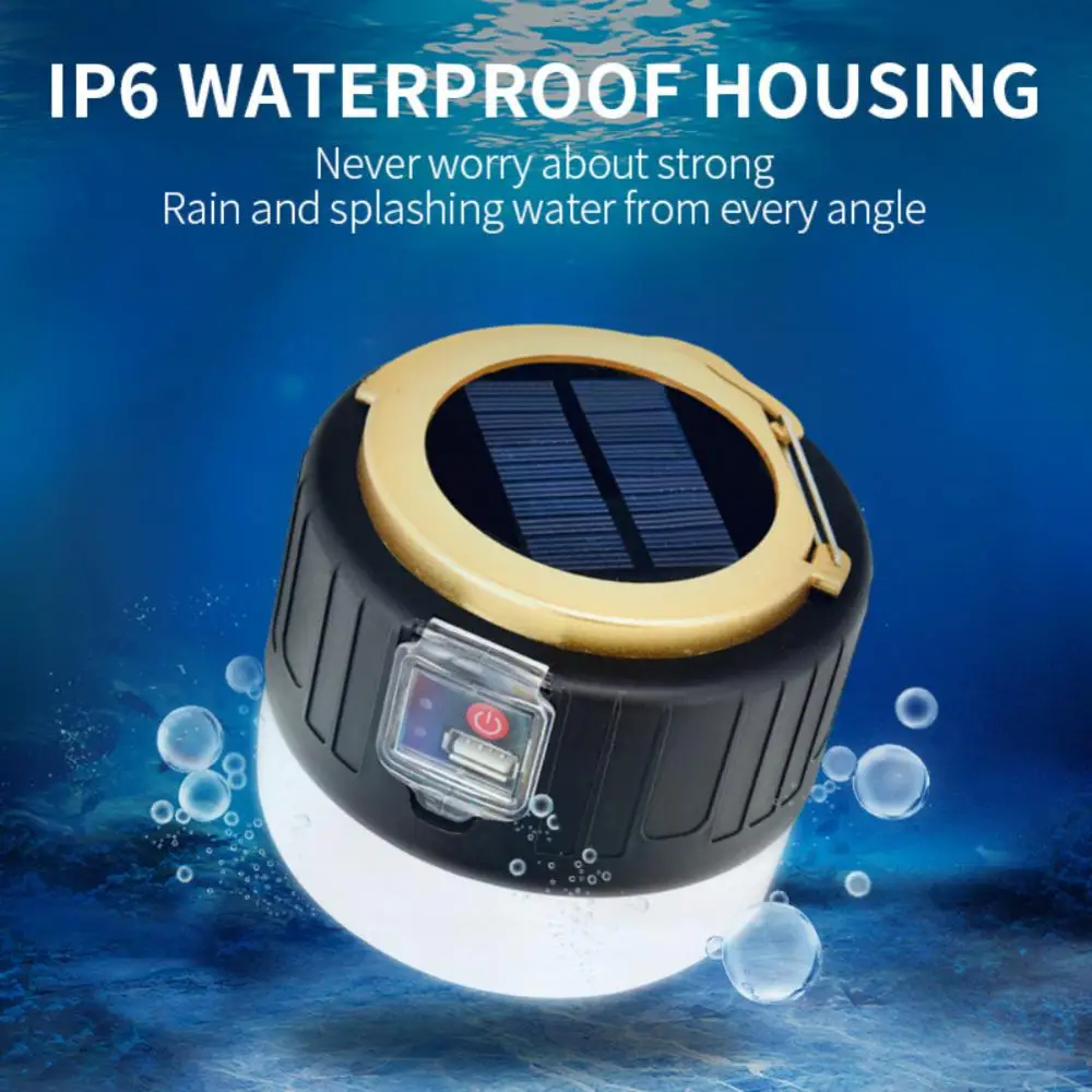 Description Picture 3 of itemPowerful Solar LED Camping Lamp Waterproof Portable Lanterns Emergency Lights For BBQ Hiking USB Rechargeable Tent Lanterns