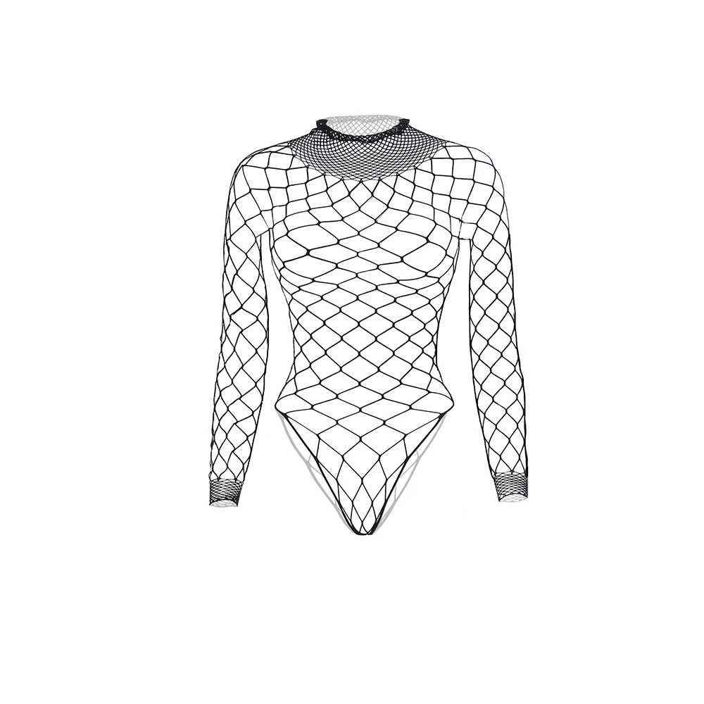 Sex Wear Sissy Underwear Mesh Long Sleeve Nighties Male Sexy Lingerie Mens Fishnet Bodysuit Guy Erotic Party Night Gay ClubWear men bodysuit jumpsuit men lingerie briefs