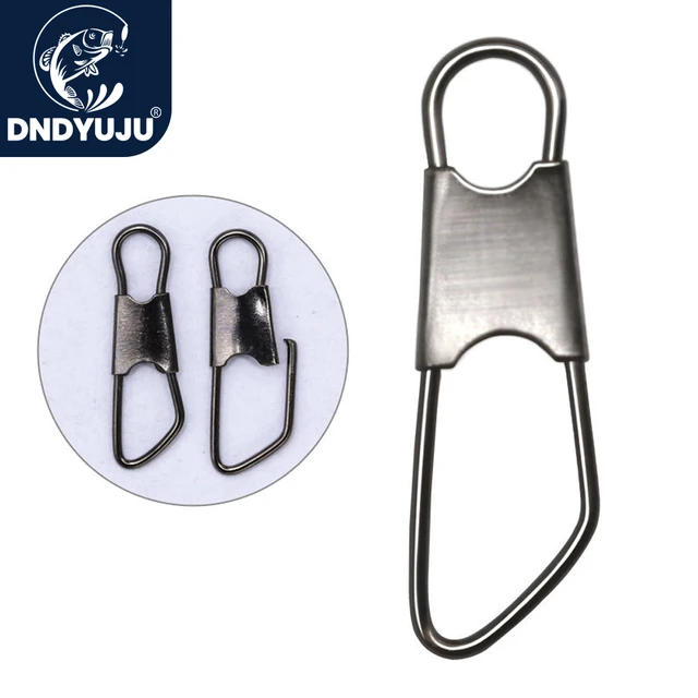 DNDYUJU 50-100pcs Carbon Steel Fishing Connector Fishing Lure Snap Fishing  Bearing Rolling Swivel Pin Tackle