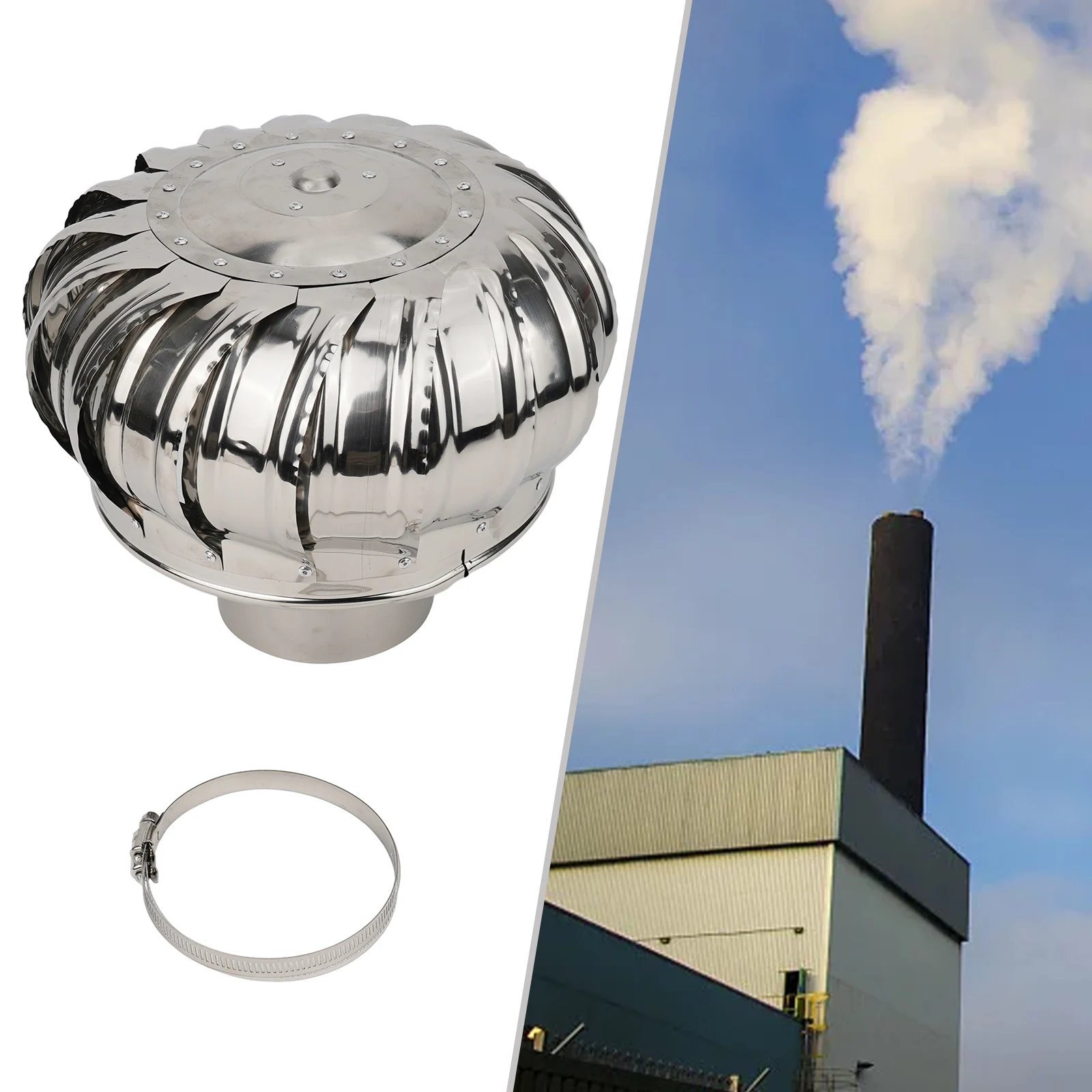 Innovative Design Stainless Steel Chimney Cowl Cap Rotatable Hood Optimal Smoke Extraction Functionality chimney brush accessories