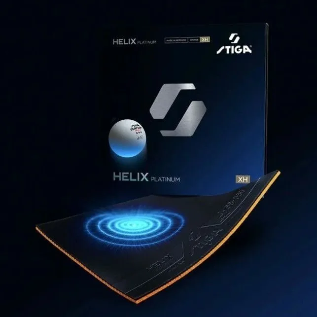 2026 새로운 전문가용 오리지널 STIGA 탁구 러버 독일산 스파이럴 헬릭스 플래티넘 러버 핑퐁 HELIX PLATINUM