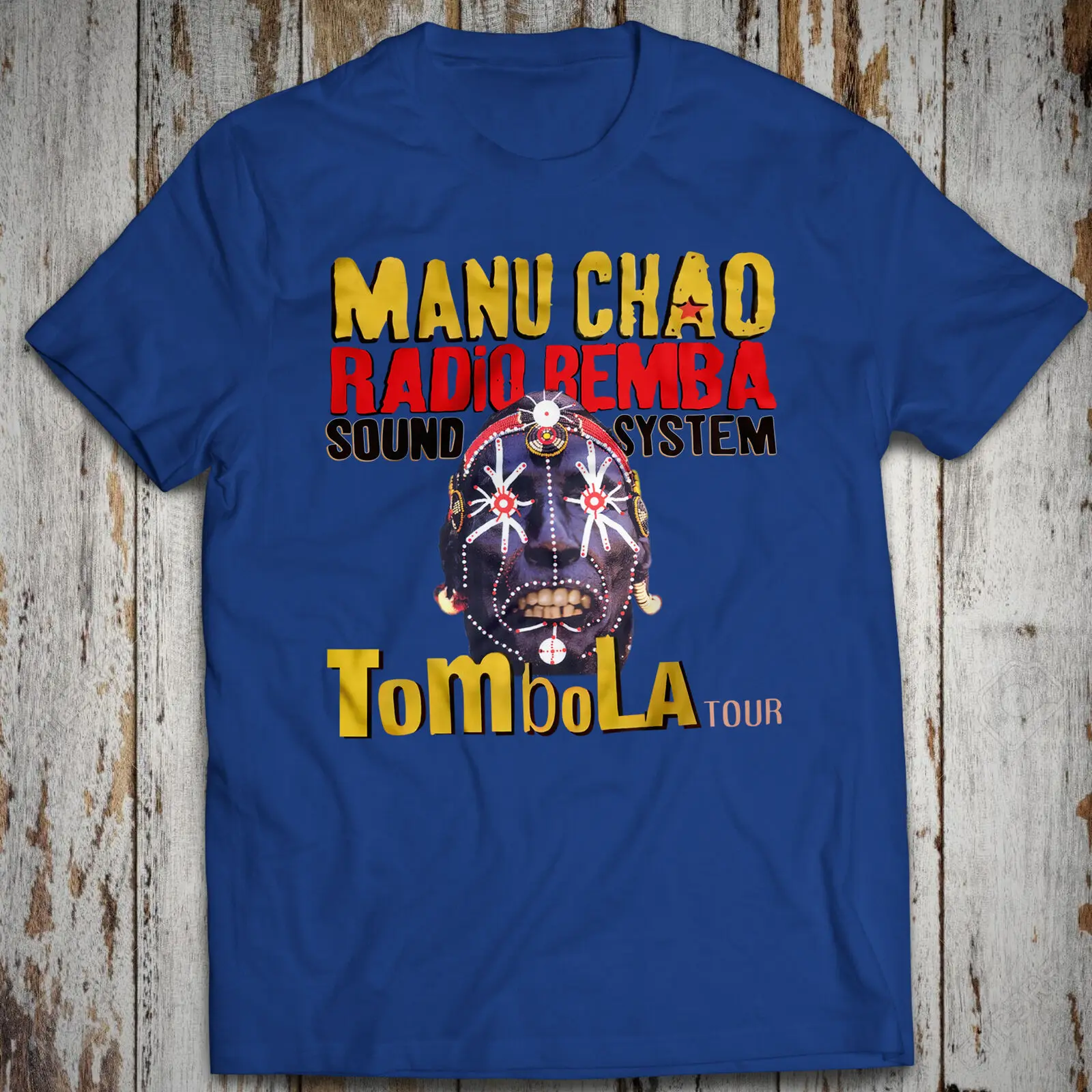 Tombola Tour Manu Chao Radio Bimba Sound System Shirt Mano Negra Rock T-Shirt