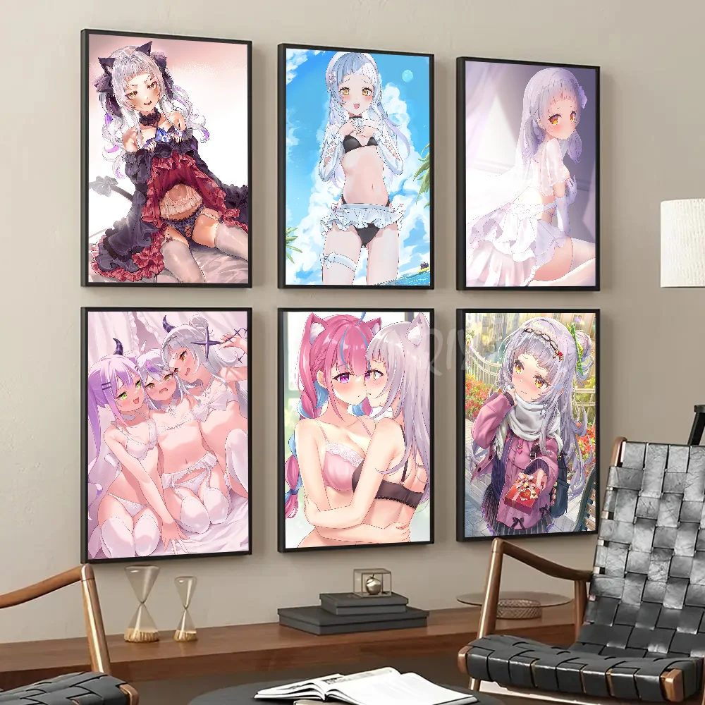 

Murasaki Shion Hololive Vtube Game Anime Poster Paper Print Home Living Room Bedroom Entrance Bar Cafe Art Painting Decoration