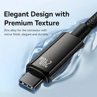 Baseus 240W USB C Cable for iPhone 17 16 15 Plus Pro Max Supercharge for Macbook Fast Charger Type C Cable  for xiaomi  Samsung - Image 4