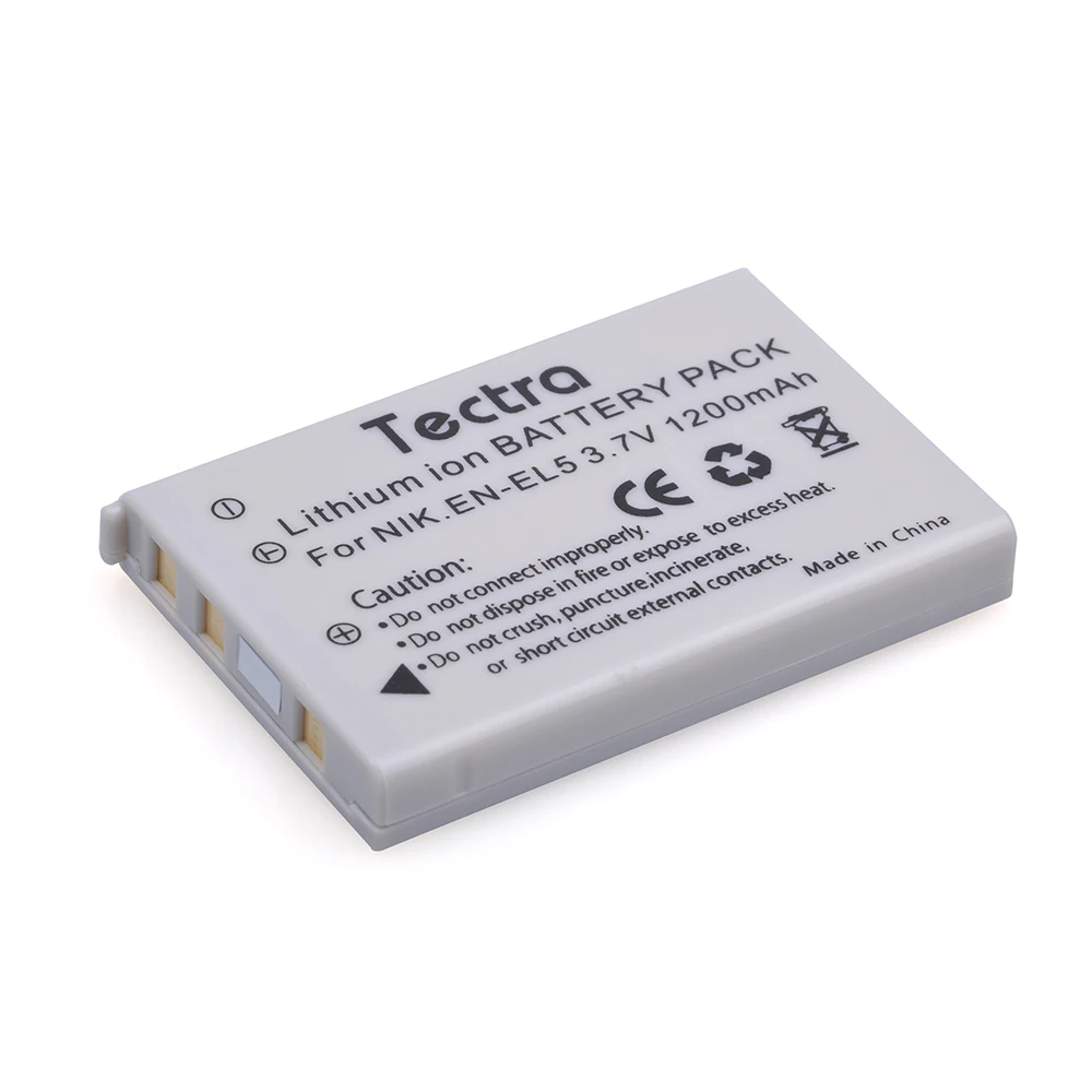 1200mAh EN-EL5 Replacement Battery&Charger for Nikon Coolpix P530 P520 P510 P100 P500 P5100 P5000 P6000 P90 P80 Cameras