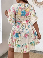 Large size fashionable printed women's dress - Image 2