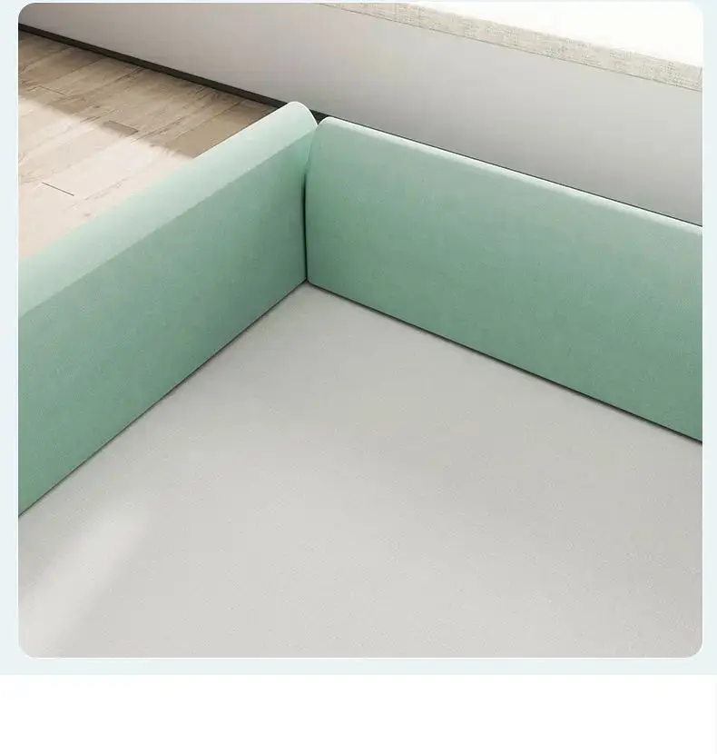 200cm Bedside Guardrail Bed Fence Newborn Fall Protection Fence Baby Bed Side Baby Anti-fall Soft Package Bed Enclosure Blocker S2af4cb1a173844a2bff024a231d373a62