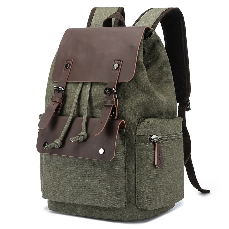Zaino a doppia tracolla in tessuto ultrafine, zaino alla moda in stile college per studenti, con spazio per computer e libri incluso. - immagine 3