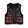 UNIZERA2023 Autumn New Women's Fashion Casual Versatile Lace Embroidery Sequin Velvet Vest Vest Vest 1