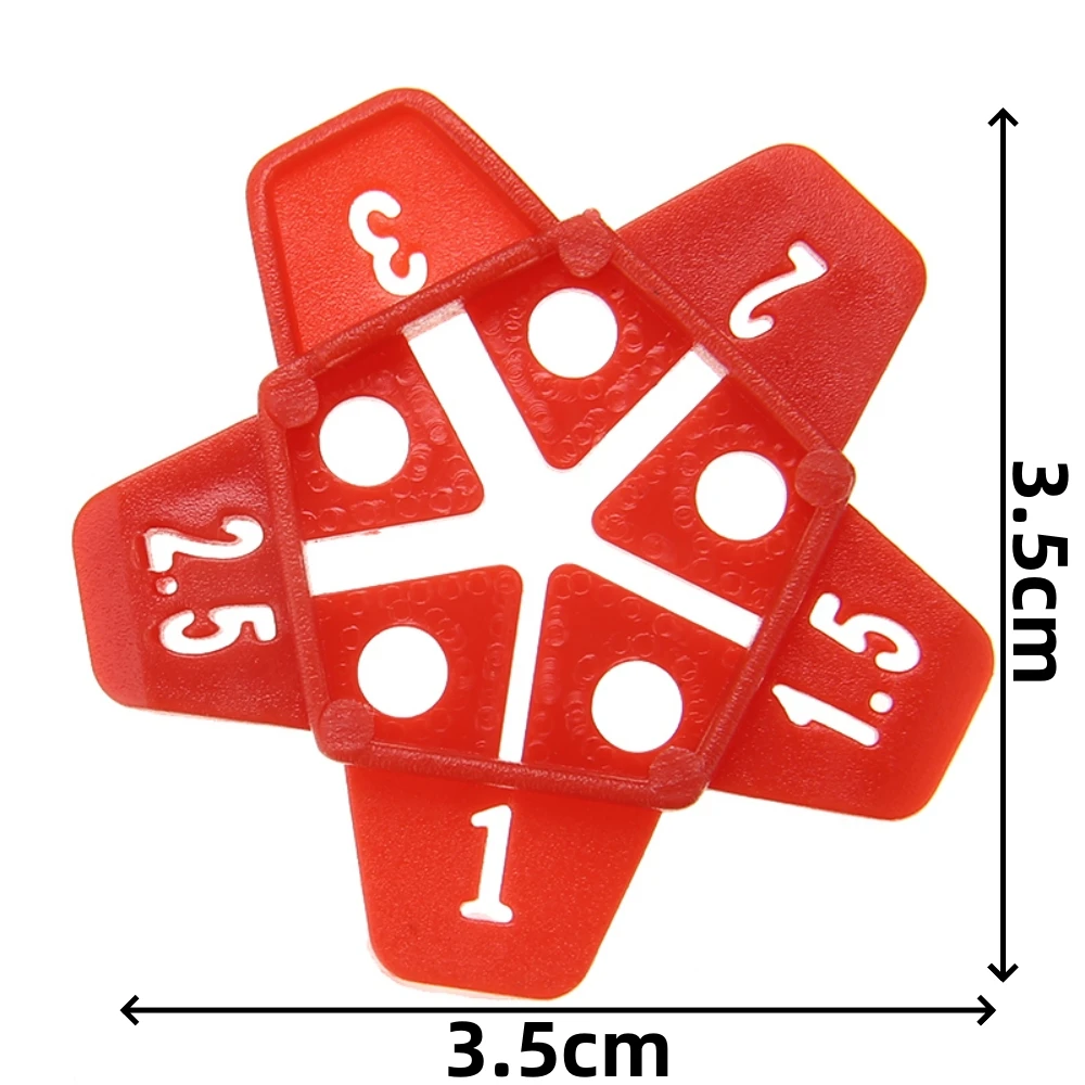 Tile Spacers for Renovation 50Pcs Plastic Wall Tiles Gap Cross Locator Reusable Floor Wall Leveling Device 5-in-1 Multi-purpose Crosses