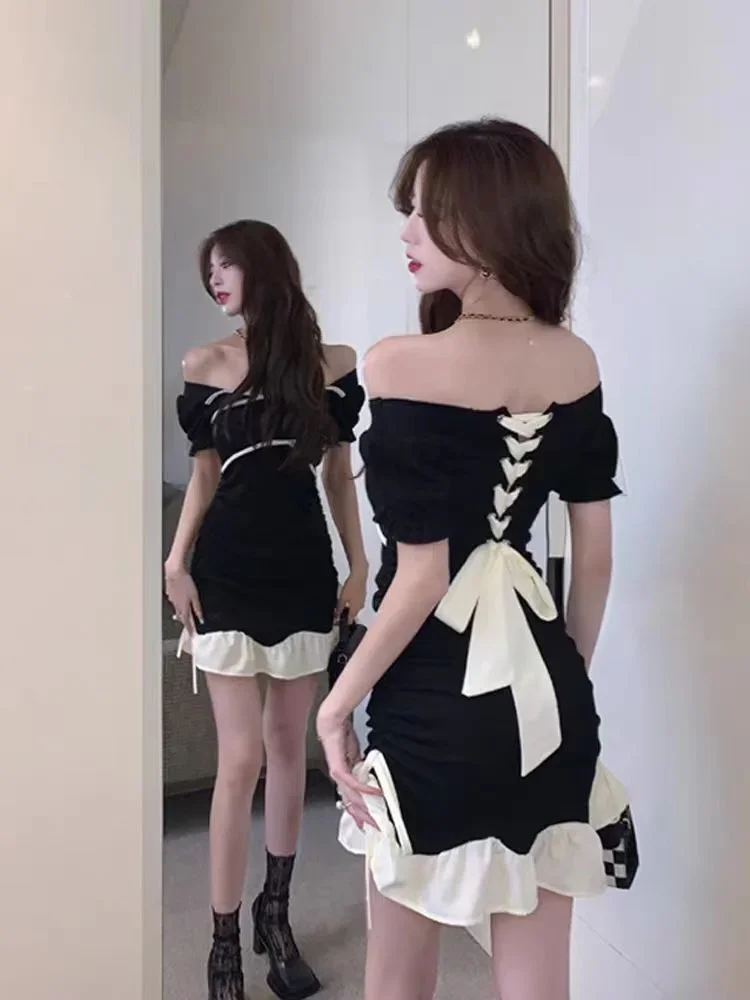 미니원피스 여성용 캐주얼 V넥 풀오버, 패치워크, 새로운 패션, 루즈 드레스, 얇은 긴팔, 빈티지 원피스, 가을, 겨울, 2023 미니원피스 여성용 캐주얼 V넥 풀오버, 패치워크, 새로운 패션, 루즈 드레스, 얇은 긴팔, 빈티지 원피스, 가을, 겨울, 2023