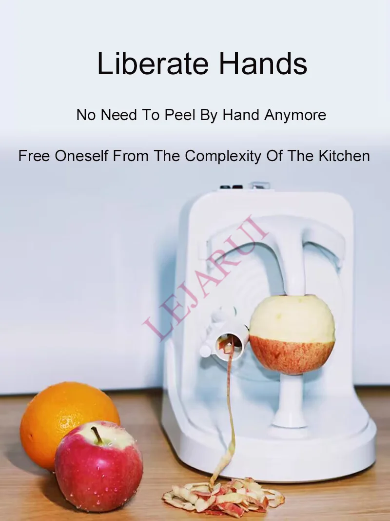 Description Picture 4 of itemFruit Vegetable Tools  Electric Spiral Apple Peeler Cutter Slicer Fruit Potato Peeling Automatic  Operated Machine