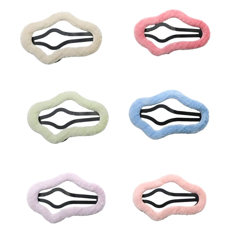 

Милая заколка для волос, милая заколка в форме облака, пушистая плюшевая заколка для женщин и девочек, зимний головной убор, для