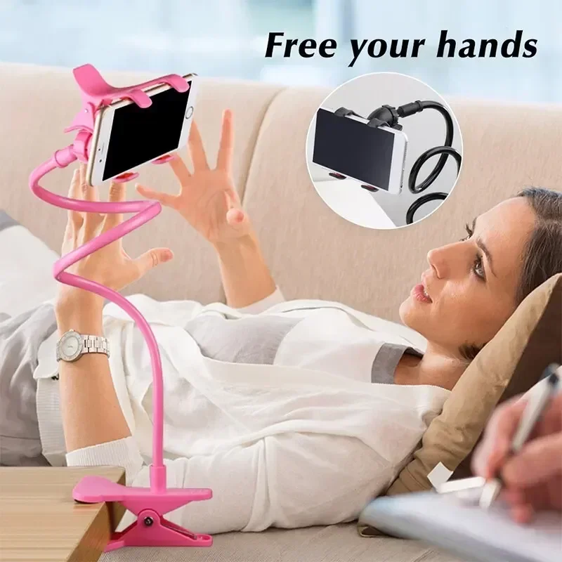 TBC Clip Mobile Phone Holder Portable Flexible Lazy Bed Stand Bracket