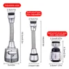 Kitchen Stainless Steel Faucet Sprinkler Water-saving Device Lengthening Rotating Splash Proof Sprinkler Spray Extender Bubbler 2