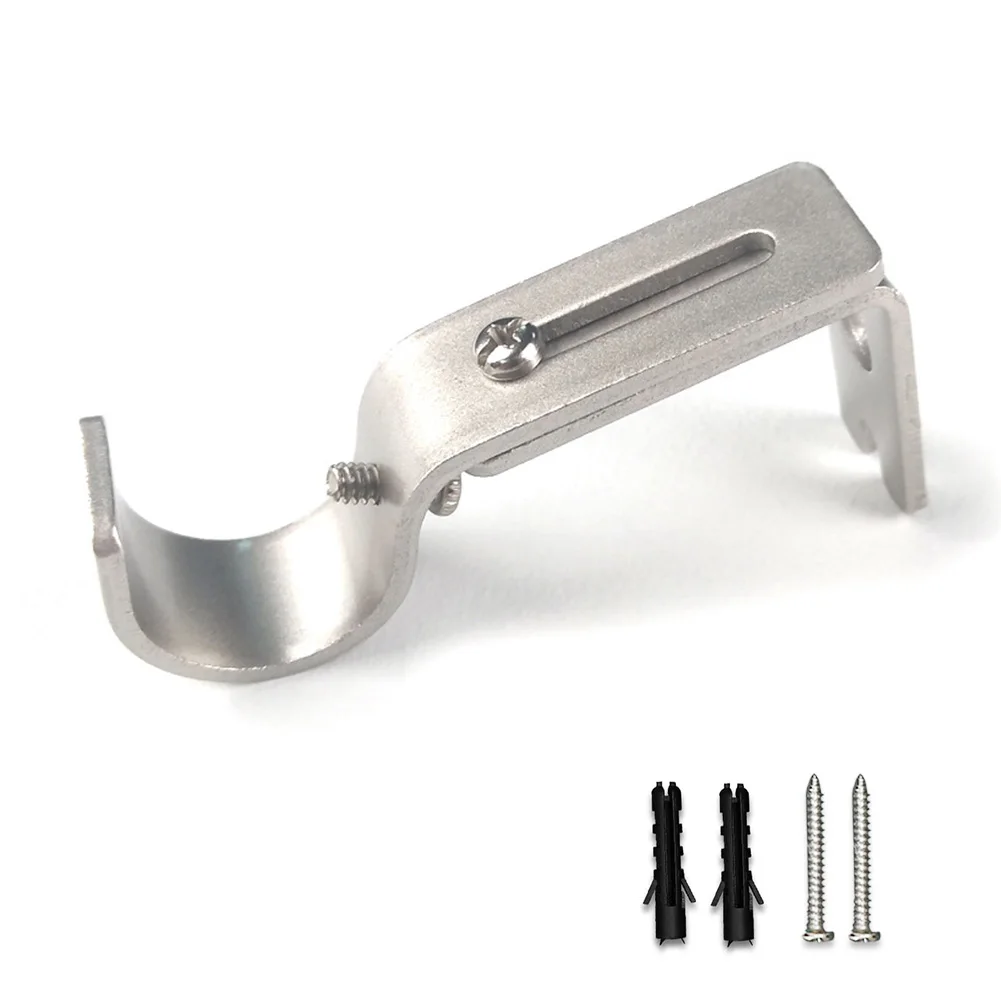 Metal Curtain Rod Brackets Set 1pc Drapery Poles Parts Drapes Door Curtains Door Rust Elegant Simple Hardware Dressing curtain rod